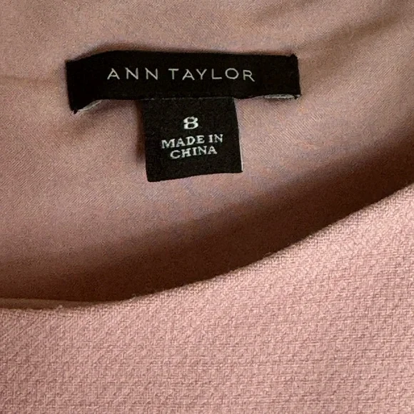 Ann Taylor Sleeveless Sheath Dress Blush Pink Size 8 - Picture 5 of 7